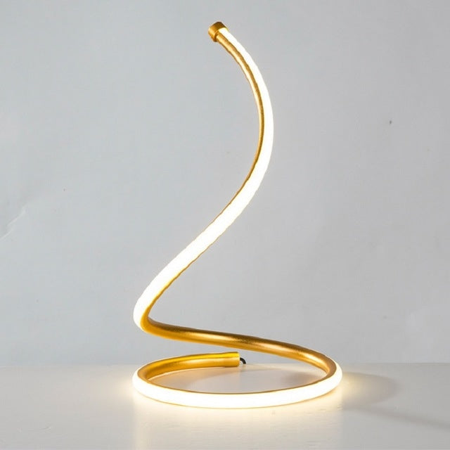 LED Spiral Tischlampe Heim Wohnzimmer Schlafzimmer Dekorationsbeleuchtung Nachttischlampe, EU-Stecker, US-Stecker, UK-Stecker, AU-Stecker, Ohne Stecker