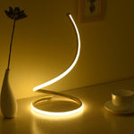 LED Spiral Tischlampe Heim Wohnzimmer Schlafzimmer Dekorationsbeleuchtung Nachttischlampe, EU-Stecker, US-Stecker, UK-Stecker, AU-Stecker, Ohne Stecker