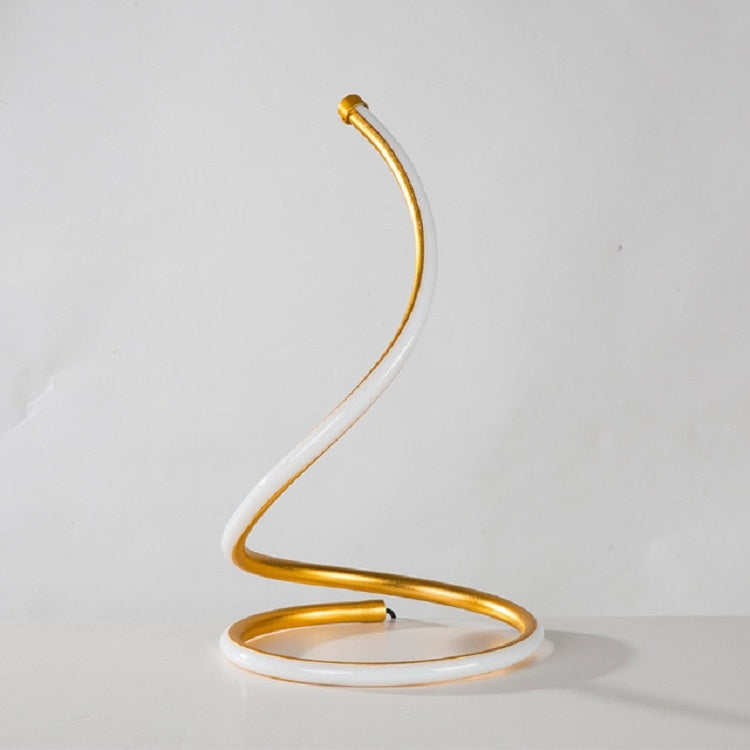 LED Spiral Tischlampe Heim Wohnzimmer Schlafzimmer Dekorationsbeleuchtung Nachttischlampe, EU-Stecker, US-Stecker, UK-Stecker, AU-Stecker, Ohne Stecker