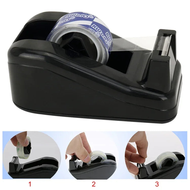 KW-triO Kleiner Tisch-Abroller Schwarz, Klebebandabroller, Klebebandhalter