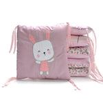 Krippenumrandung Stickerei Hase Bettwäsche Baby Baumwolle Antikollision, 30 x 30 cm