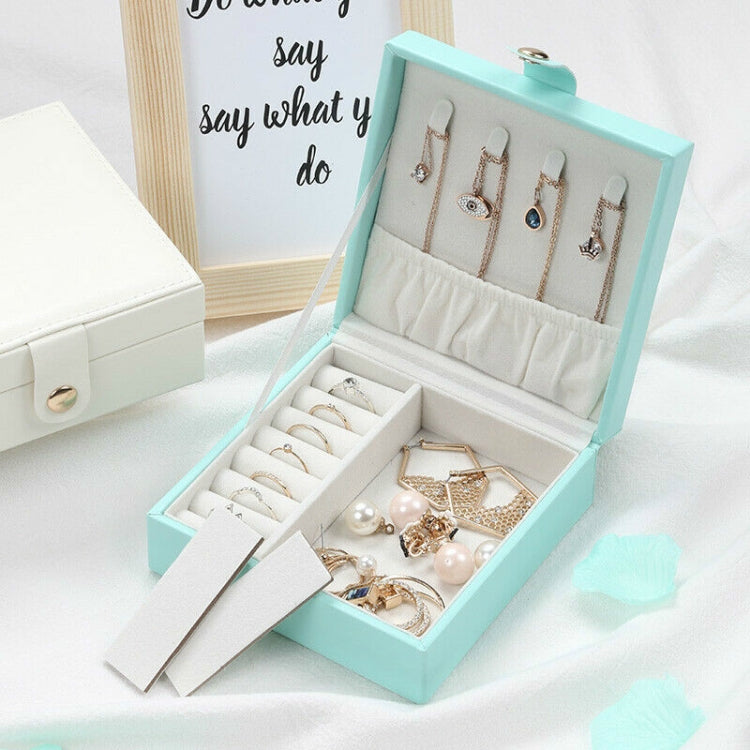 Leder Schmuckkästchen Aufbewahrungskoffer Halter Tragbarer Reiseschmuck Organizer