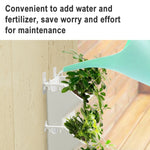 Interior Decoration Plant Wall Flower Pot Living Room Balcony Vertical Green Planting Box Stereo Combination Wall Hanging Pot, Size: 24x14x57 cm, 24x14x57cm(White), 24x14x57cm(Light Green), 24x14x57cm(Dark Green)