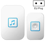 CACAZI A86 Elektronische Musik-Türklingel mit Fernbedienung, 1:1-Netzkabel-Türklingel, US-Stecker, UK-Stecker, EU-Stecker