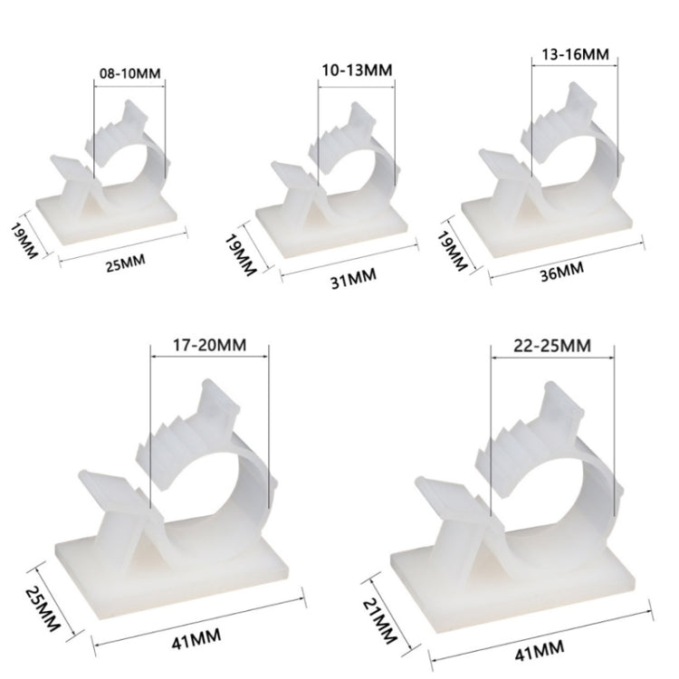 100 Stk. Verstellbarer selbstklebender Kabelorganizer zur Drahtbefestigung, Y-0810, Y-1013, Y-1316, Y-1720, Y-2225