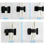 100 Stk. Verstellbarer selbstklebender Kabelorganizer zur Drahtbefestigung, Y-0810, Y-1013, Y-1316, Y-1720, Y-2225