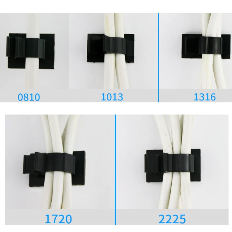 100 Stk. Verstellbarer selbstklebender Kabelorganizer zur Drahtbefestigung, Y-0810, Y-1013, Y-1316, Y-1720, Y-2225