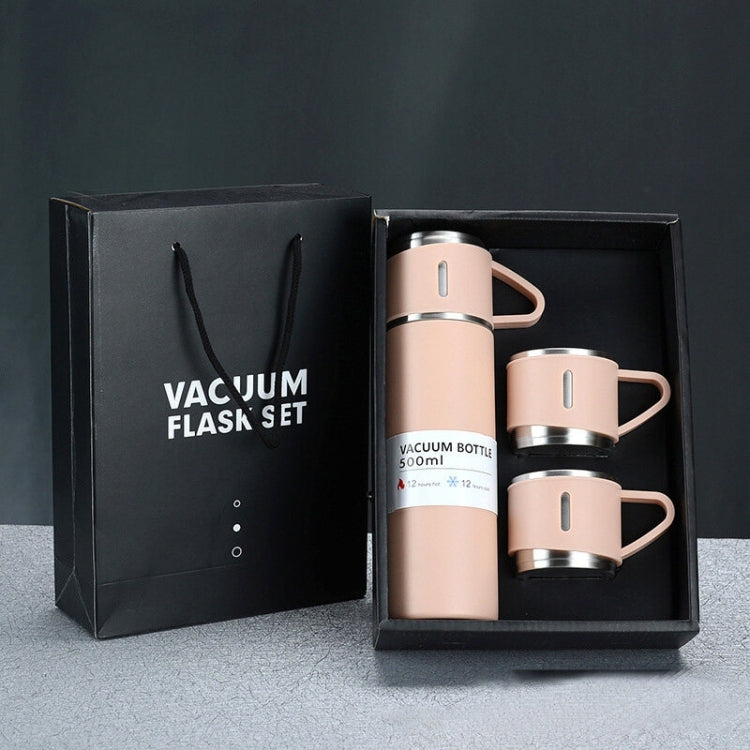 500ml 304 Edelstahl-Thermosbecher, tragbarer Geschäfts-Teetasse, Spezifikation: Geschenkbox-Set