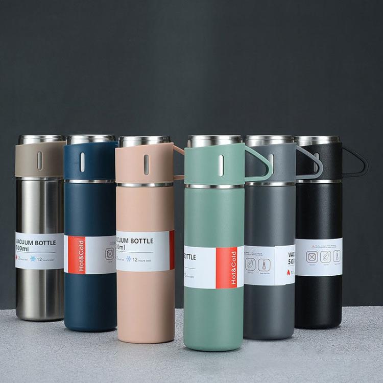 500ml 304 Edelstahl-Thermosbecher, tragbarer Geschäfts-Teetasse, Spezifikation: Geschenkbox-Set