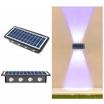 Solar Wall Lamp Outdoor Waterproof Up And Down Double-headed Spotlights, 4LED, 8LED, 6LED