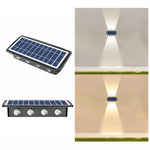 Solar Wall Lamp Outdoor Waterproof Up And Down Double-headed Spotlights, 4LED, 8LED, 6LED