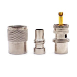 10 Stück UHF-Stecker PL259 für RG8/RG58-Kabel, Antennenanschluss, UHF-Stecker