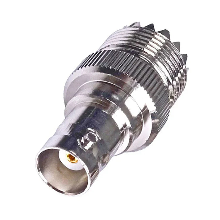 BNC-Buchse auf UHF PL-259-Buchse (gerader Typ) HF-Koaxialadapter, BNC-Buchse auf UHF-Buchse