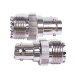 BNC-Buchse auf UHF PL-259-Buchse (gerader Typ) HF-Koaxialadapter, BNC-Buchse auf UHF-Buchse