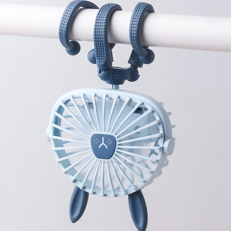 Mini-Oktopus Nachtlicht Ventilator Kinder Süßer Kinderwagen Tragbarer USB-Ladeventilator Zufällige Stilfarbe Lieferung