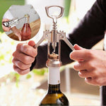 2 Stück multifunktionaler Rotwein-Flaschenöffner aus Zinklegierung Küchenzubehör Gadgets, Flaschenöffner aus Zinklegierung