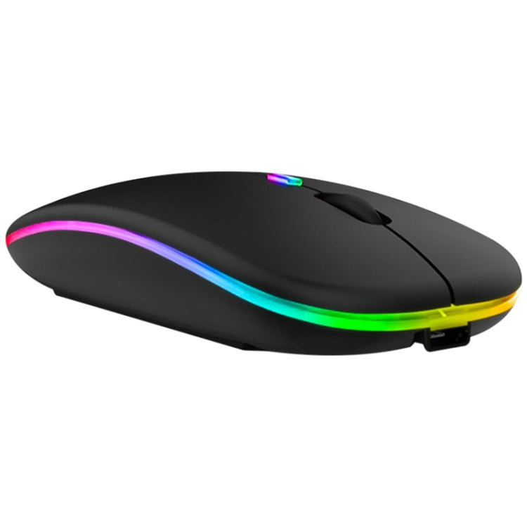 3-Tasten RGB-Hintergrundbeleuchtung, leise, kabellose Bluetooth-Maus mit zwei Modi