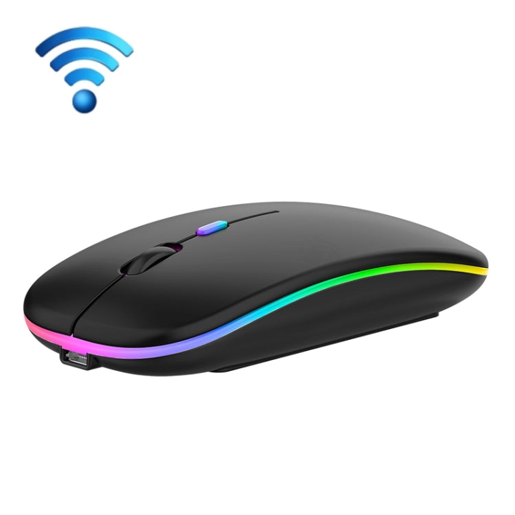 3-Tasten RGB-Hintergrundbeleuchtung, leise, kabellose Bluetooth-Maus mit zwei Modi