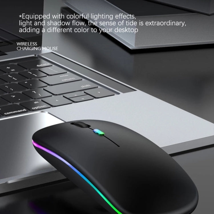 3-Tasten RGB-Hintergrundbeleuchtung, leise, kabellose Bluetooth-Maus mit zwei Modi