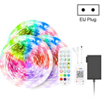 Bluetooth Anzug Smart Musik Sound Control Lichtleiste Wasserdicht 5050 RGB Bunte Atmosphäre LED Lichtleiste mit 24-Tasten Fernbedienung, 5M 150 LEDs, 5M 300 LEDs, 10M 300 LEDs, 10M 600 LEDs, 15M 450 LEDs, 20M 360 LEDs, 30M 540 LEDs