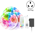 Bluetooth Anzug Smart Musik Sound Control Lichtleiste Wasserdicht 5050 RGB Bunte Atmosphäre LED Lichtleiste mit 24-Tasten Fernbedienung, 5M 150 LEDs, 5M 300 LEDs, 10M 300 LEDs, 10M 600 LEDs, 15M 450 LEDs, 20M 360 LEDs, 30M 540 LEDs