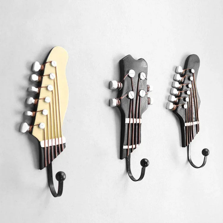3er-Set gitarrenförmige Dekohaken für Zuhause, gitarrenförmiger Haken