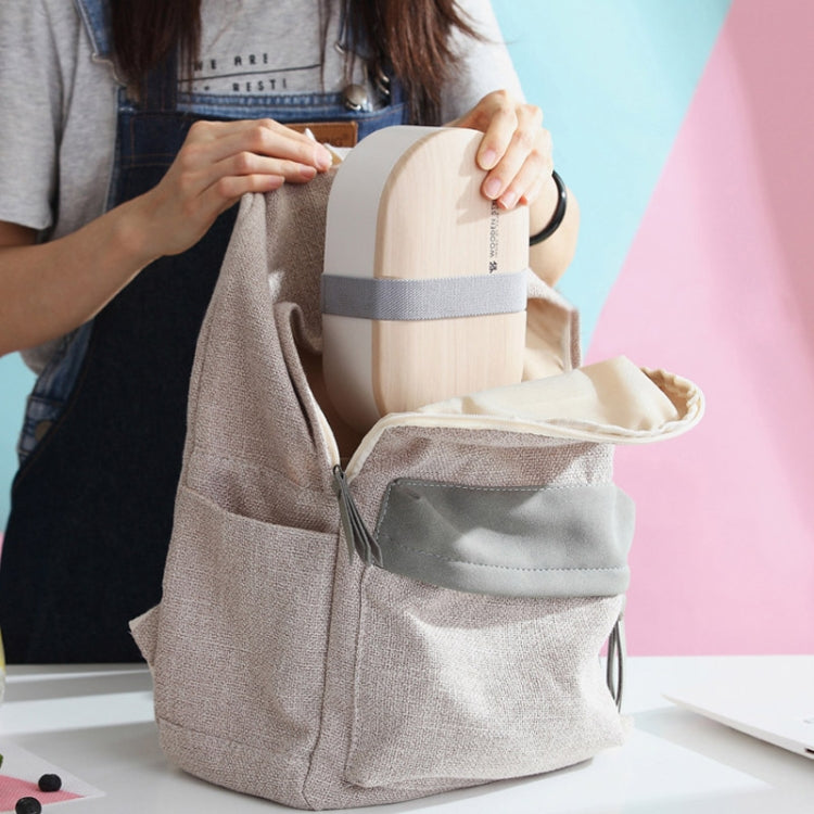 Ovale schlichte Lunchbox Holz-Sushi versiegelte auslaufsichere Lunchbox mit Besteck, einlagig