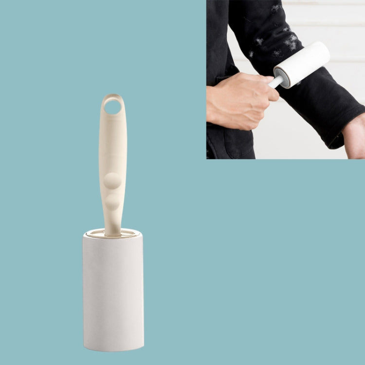 Abziehbare Kleberolle mit langem Griff, klebriges Papier für den Haushalt, klebrige Haarrolle, Weiß, Grau, Aprikose