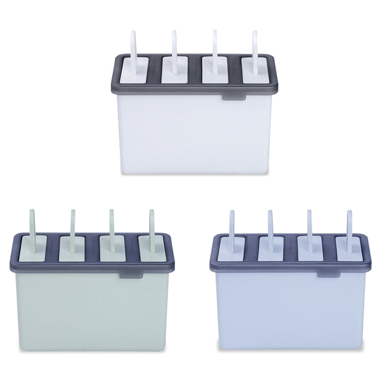 Hausgemachte Eis-am-Stiel-Formen, Set, Weiß, Grün, Blau