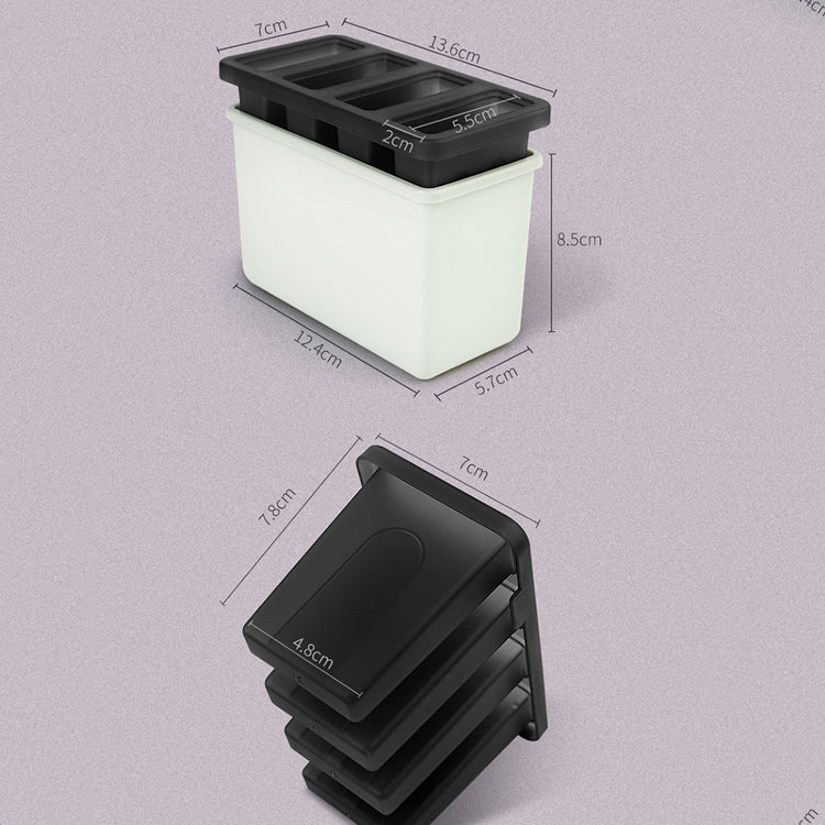 Hausgemachte Eis-am-Stiel-Formen, Set, Weiß, Grün, Blau