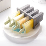 Hausgemachte Eis-am-Stiel-Formen, Set, Weiß, Grün, Blau