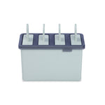 Hausgemachte Eis-am-Stiel-Formen, Set, Weiß, Grün, Blau