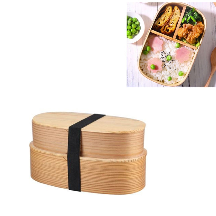 Holz Umweltschutz Geschirr Tragbare Lunchbox Brotdose, Einzelschicht, Doppelschicht