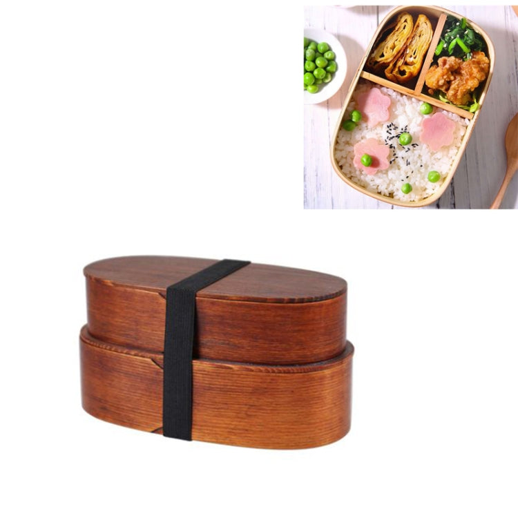 Holz Umweltschutz Geschirr Tragbare Lunchbox Brotdose, Einzelschicht, Doppelschicht