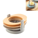 3-in-1 Multifunktionaler Eierschneider Halbiertes Ei-Werkzeug, Bunt, Orange