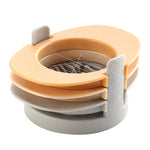 3-in-1 Multifunktionaler Eierschneider Halbiertes Ei-Werkzeug, Bunt, Orange