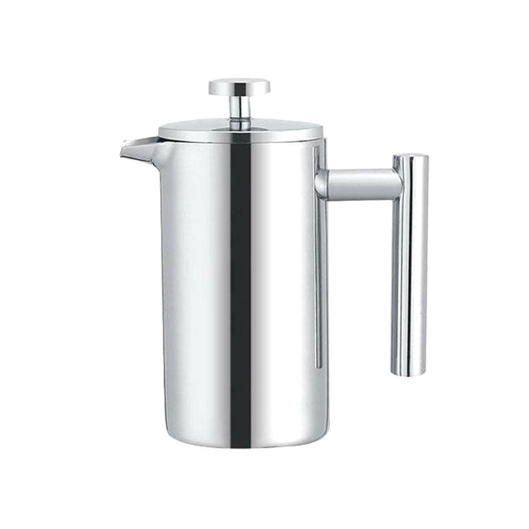 304 Edelstahl Französische Druck-Kaffeekanne Handgemachte Teekanne, 350ml, 800ml, 1000ml