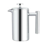 304 Stainless Steel French Pressure Coffee Pot Hand Made Tea Pot, 350ml, 800ml, 1000ml