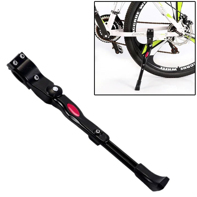 Fahrrad-Mountainbike-Parkständer, 26 Zoll, Aluminiumlegierung, Einzelstütze, Leiter, Fußstütze, Schwarz