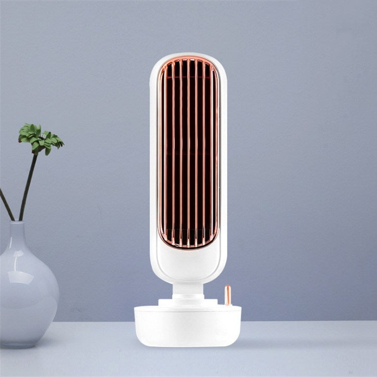 Retro Befeuchtender Turmventilator USB Blätterloser Ventilator Wasserkühlung Sprühbefeuchtung Desktop Ventilator Kühler
