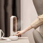 Retro Befeuchtender Turmventilator USB Blätterloser Ventilator Wasserkühlung Sprühbefeuchtung Desktop Ventilator Kühler