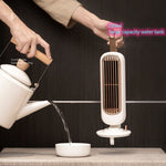 Retro Befeuchtender Turmventilator USB Blätterloser Ventilator Wasserkühlung Sprühbefeuchtung Desktop Ventilator Kühler