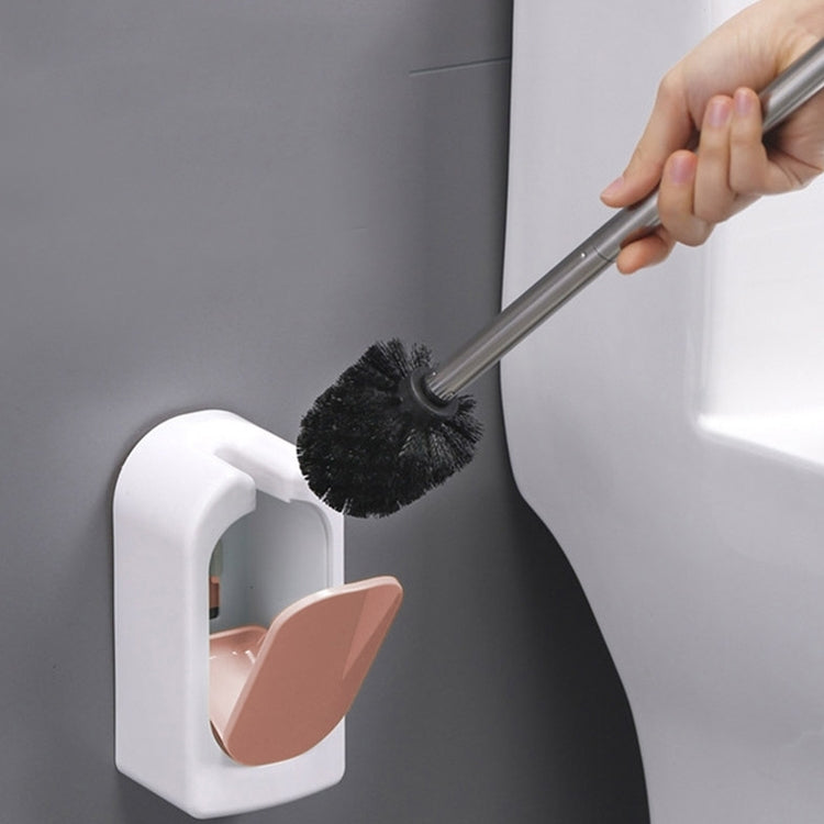 Badezimmer-WC-Wandbürsten-Set mit weichen Borsten und langem Griff ohne tote Ecken, Pink, Blau, Grün, Grau