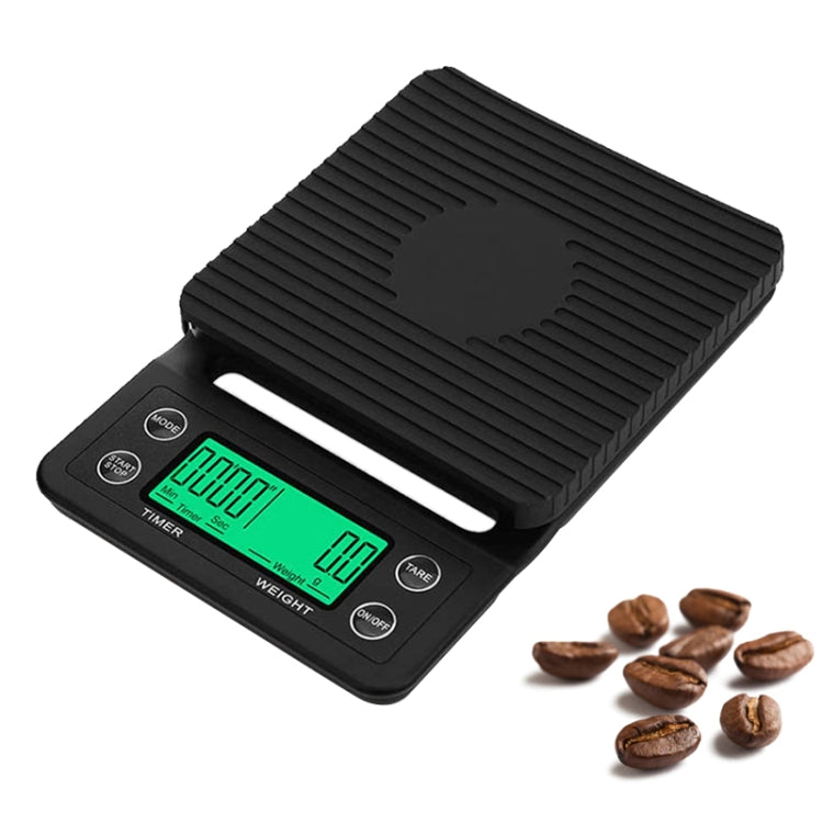 Hand-Punch-Kaffeewaage mit Timer, elektronische Küchenwaage, 3 kg/0,1 g, 5 kg/0,1 g