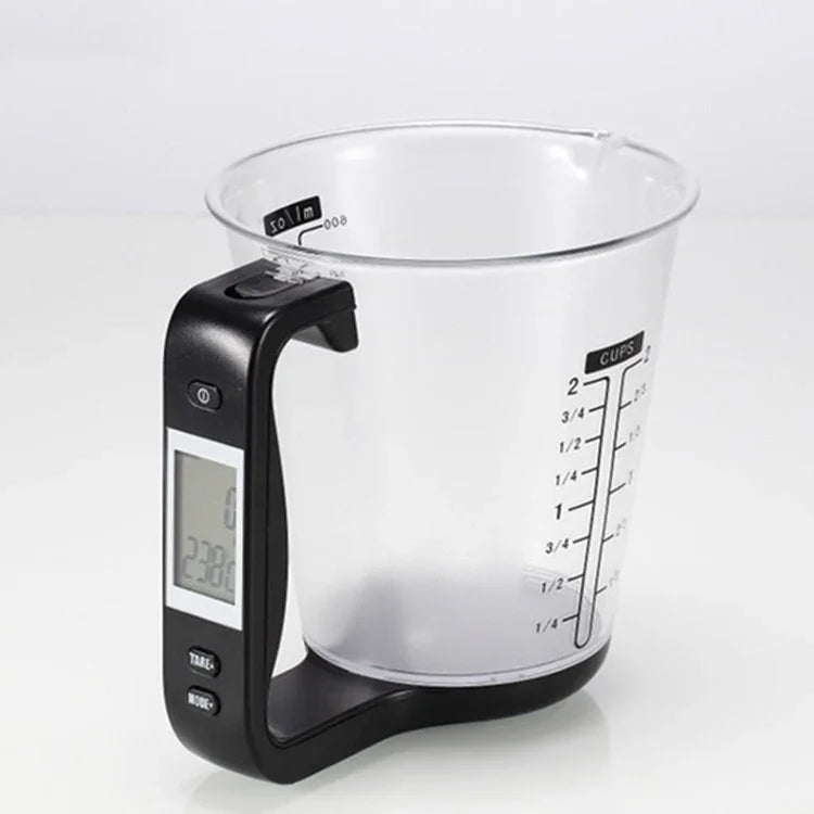 1000g / 1g Küchenwaage Elektronische Messbecher Backen DIY Messwerkzeug, Rot, Schwarz