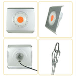 75W Plant Growth Light Ultra-Thin High-Brightness Full-Spectrum COB Indoor Greenhouse Light With Plug, EU Plug