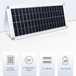Waveshare 18V 10W Halb-flexibles polykristallines Silizium-Solarpanel, 24167