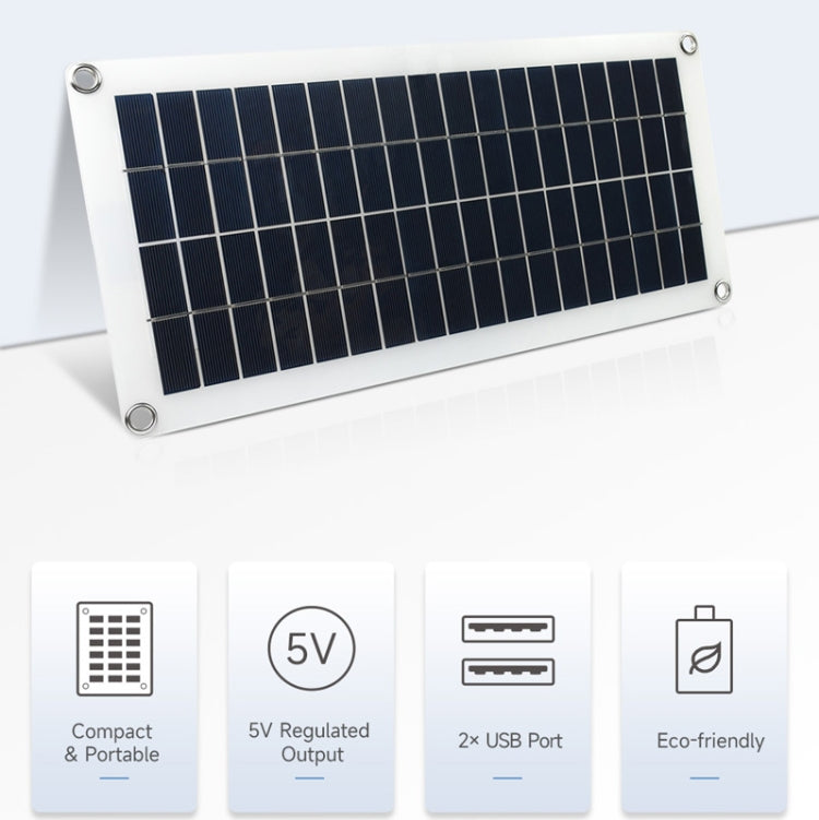Waveshare 18V 10W Halb-flexibles polykristallines Silizium-Solarpanel, 24167