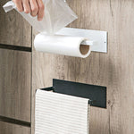 Bohrfreier wandmontierter Badezimmer-Küchenrollenhalter Handtuchhalter