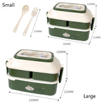 Süßer Hase doppelstöckige Kunststoff-Lunchbox Große Kapazität tragbare Brotdose, Stil:, Klein Rot, Klein Gelb, Groß Rot, Groß Grün, Groß Gelb